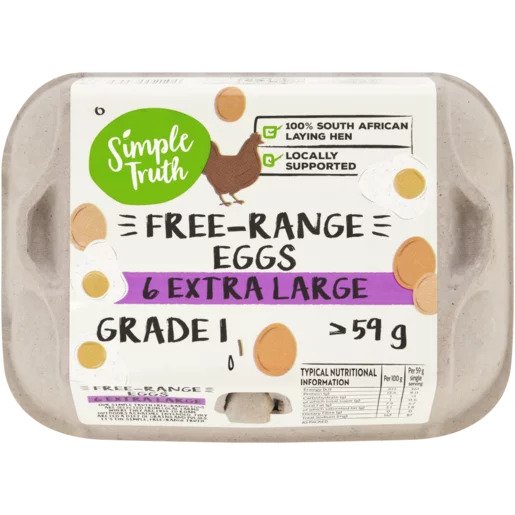 Simple Truth Free-Range Eggs Extra Large 6 Pack