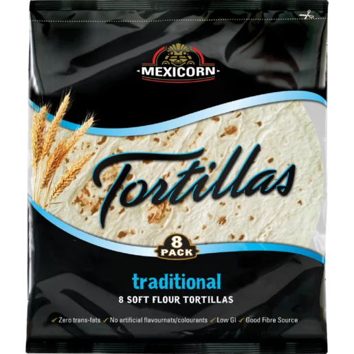 Mexicorn Traditional Soft Flour Tortillas 8 Pack