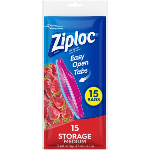 Ziploc Medium Storage Bags 15 Pack