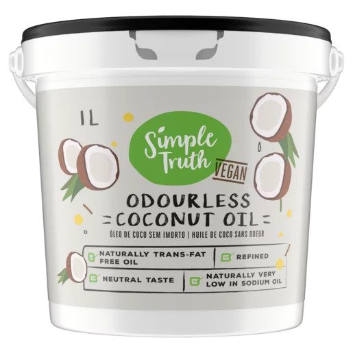 Simple Truth Vegan Odourless Coconut Oil 1L