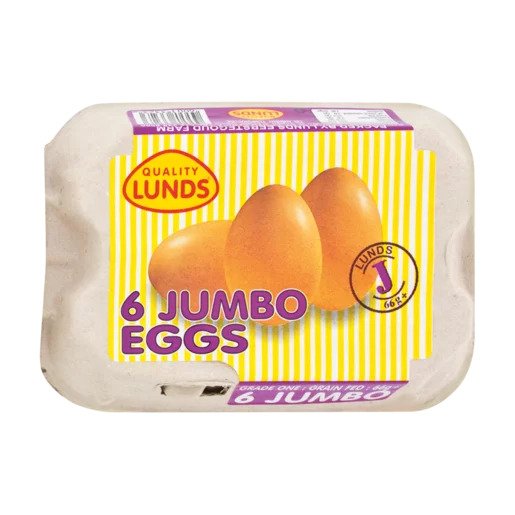 Lunds Jumbo Eggs 6 Pack