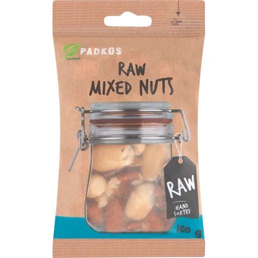 Padkos Raw Mixed Nuts 100g