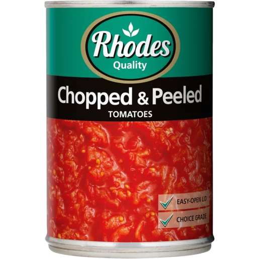 Rhodes Chopped & Peeled Tomatoes 410g