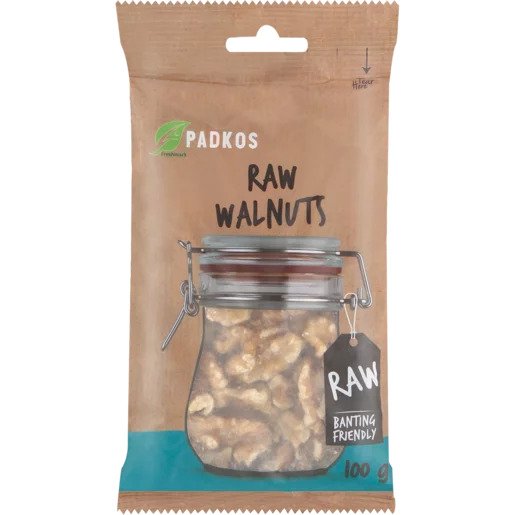 Padkos Raw Walnuts 100g