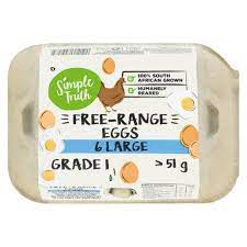 Simple Truth Large Free-Range Eggs 6 Pack