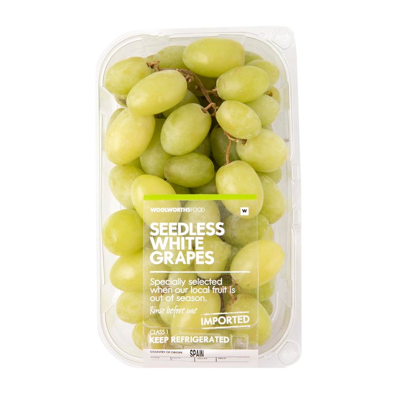Imported Seedless White Grapes 500g