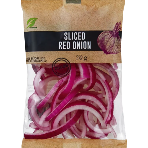 Sliced Red Onion Bag 70g