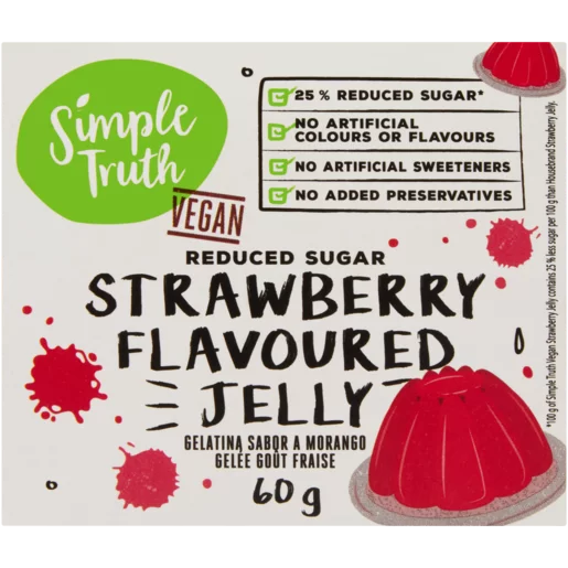 Simple Truth Reduced Sugar Strawberry Flavoured Jelly 60g