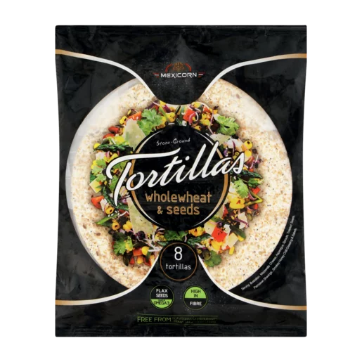 Mexicorn Wholewheat & Seeds Tortillas 8 Pack