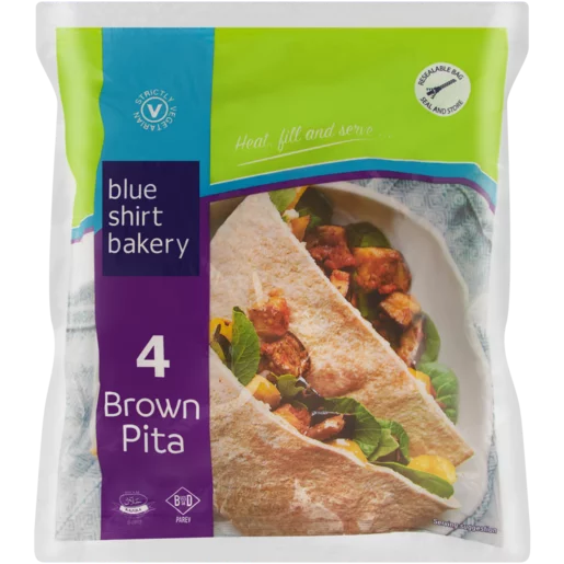 Blue Shirt Bakery Brown Pita 4 Pack