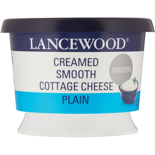Lancewood Plain Creamed Smooth Cottage Cheese 250g