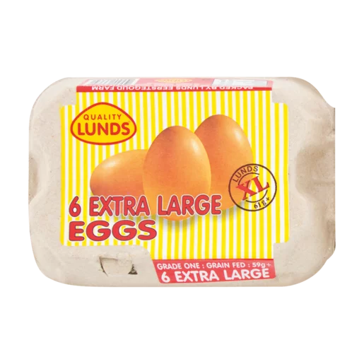 Lunds Extra Large Eggs 6 Pack