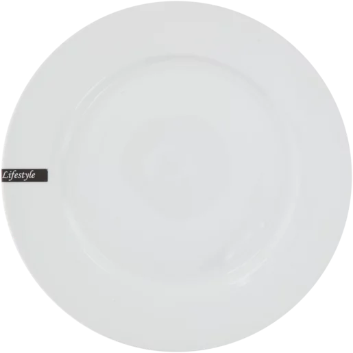 Lifestyle White Dinner Plate