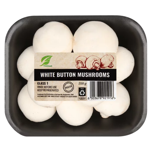 White Button Mushrooms Pack 250g
