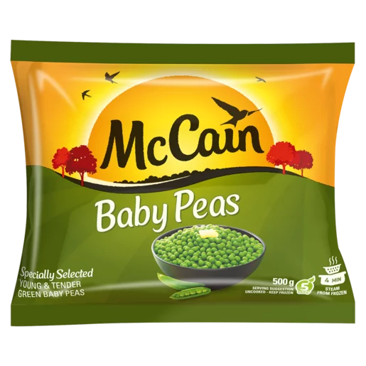 McCain Frozen Young & Tender Green Baby Peas 500g