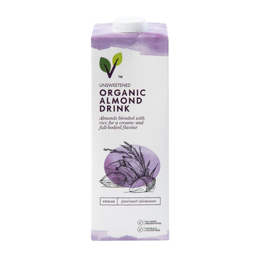Organic Unsweetened Almond and Rice Drink 1L