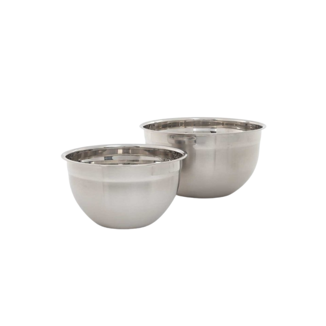 Stainless Steel Mixing Bowl Set 2 Piece