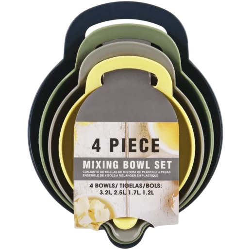 Multicoloured Mixing Bowl Set 4 Piece
