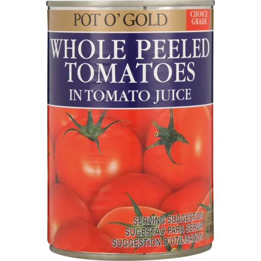 Pot O' Gold Whole Peeled Tomato In Juice 400g