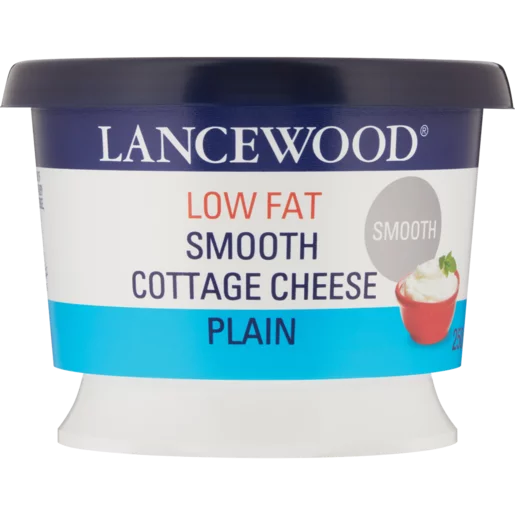 Lancewood Low Fat Plain Smooth Cottage Cheese 250g